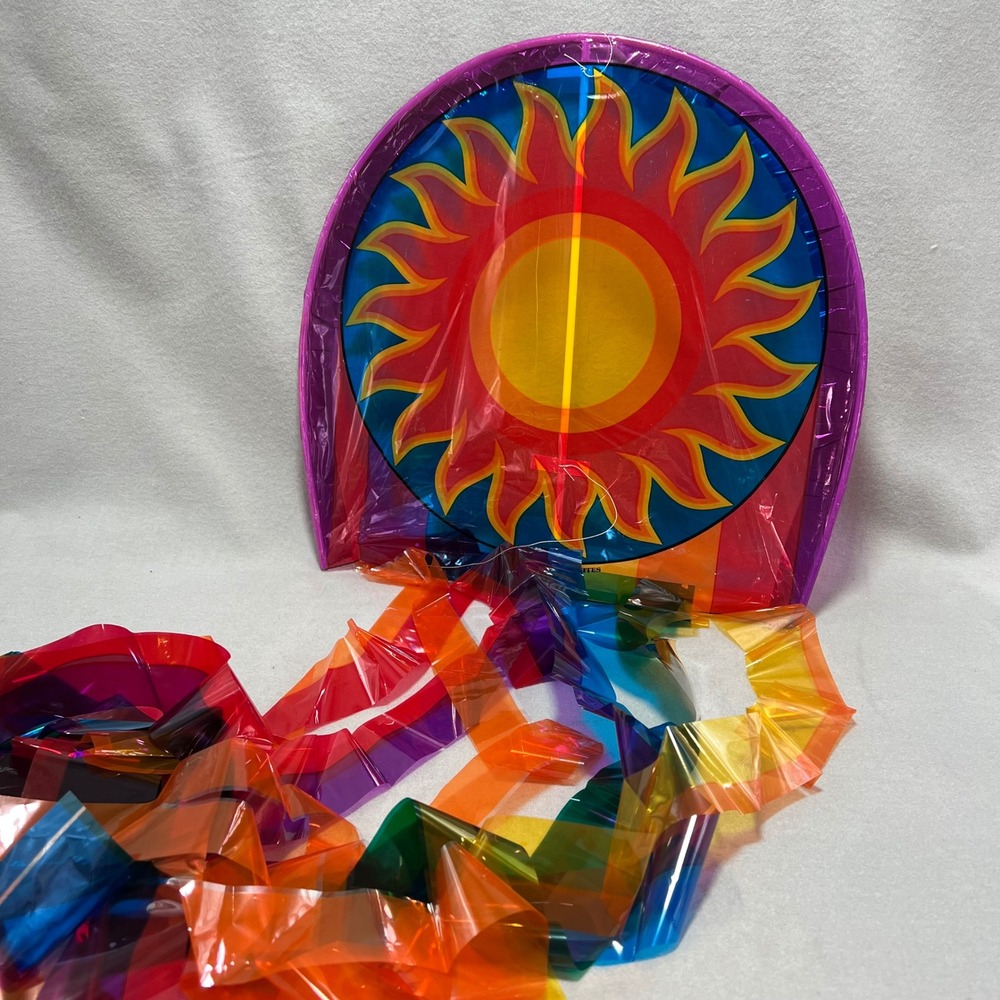 Quicksilver Kites Sundance Octopus‎ Kite Rainbow Sun Mylar Vintage 1993 NEW 6 ft